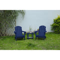 Sofucor Folding Adirondack Chair Single Chair Or 3 Piece Set With Side Table Outdoor Wood Texture Patio Furniture