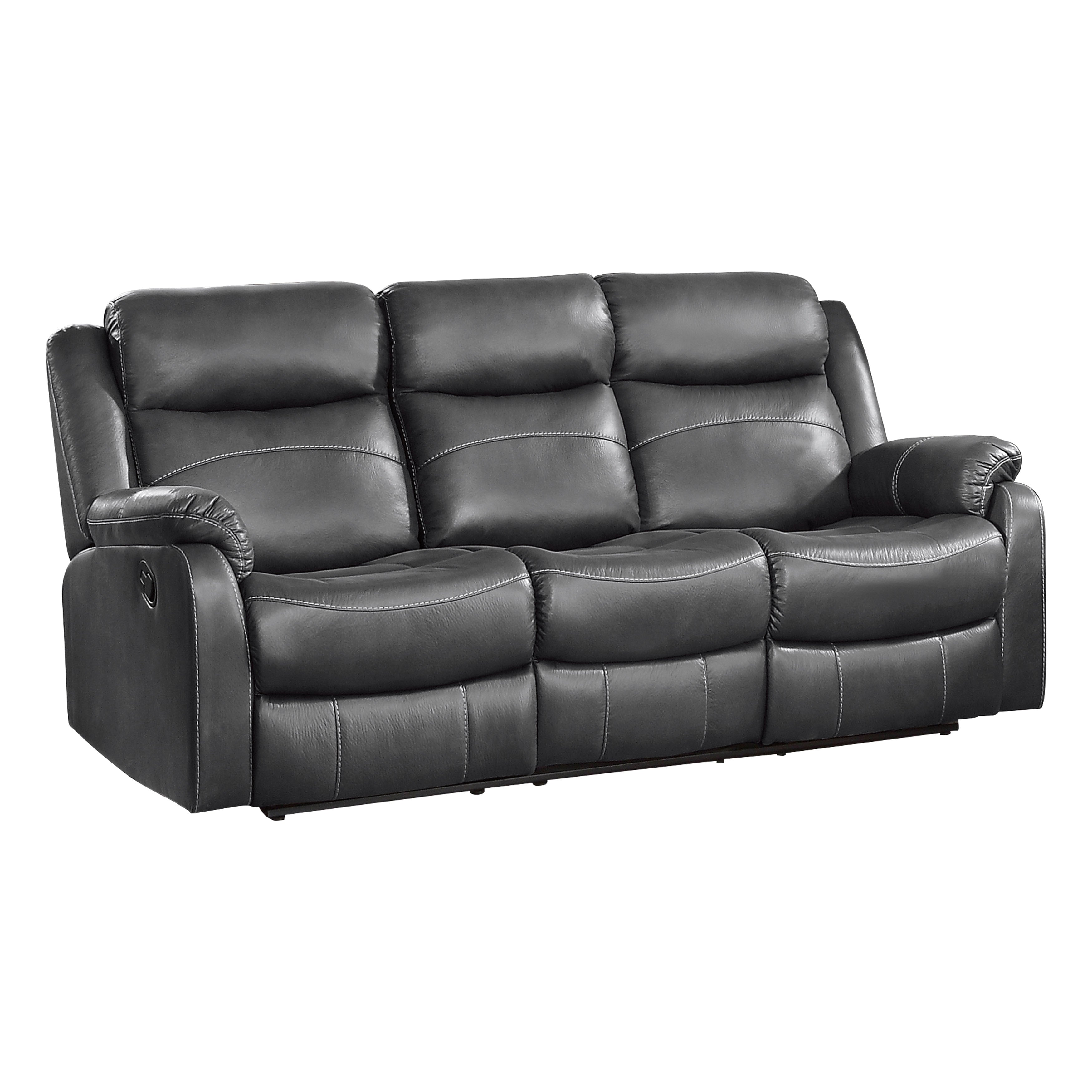 Soho Double Lay Flat Reclining Sofa With Center Drop Down Cup Holders