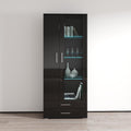 Soho S6 2D2S Modular 2 Door Modern 32 Wide Bookcase