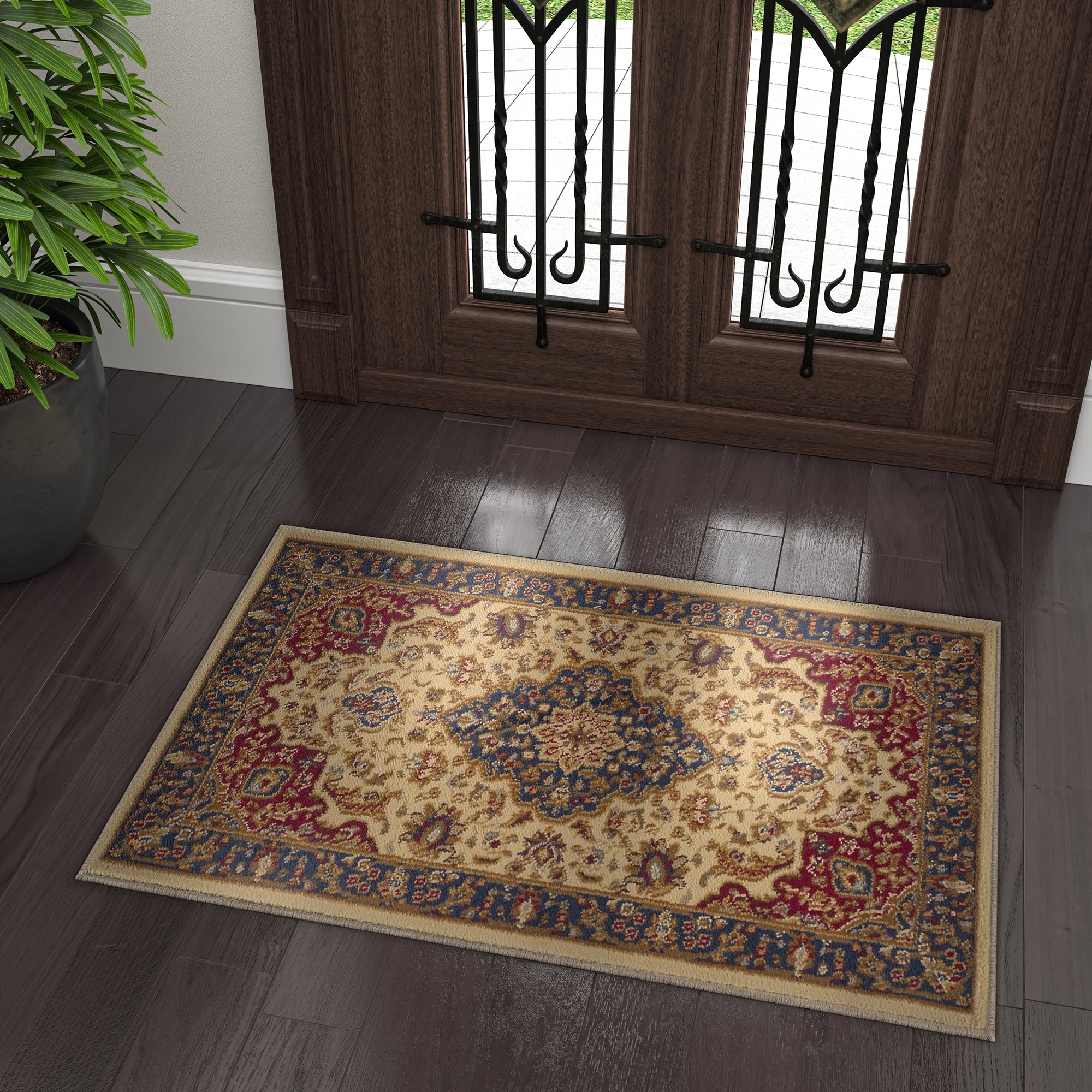 Alise Rugs Soho Traditional Oriental Oval Area Rug
