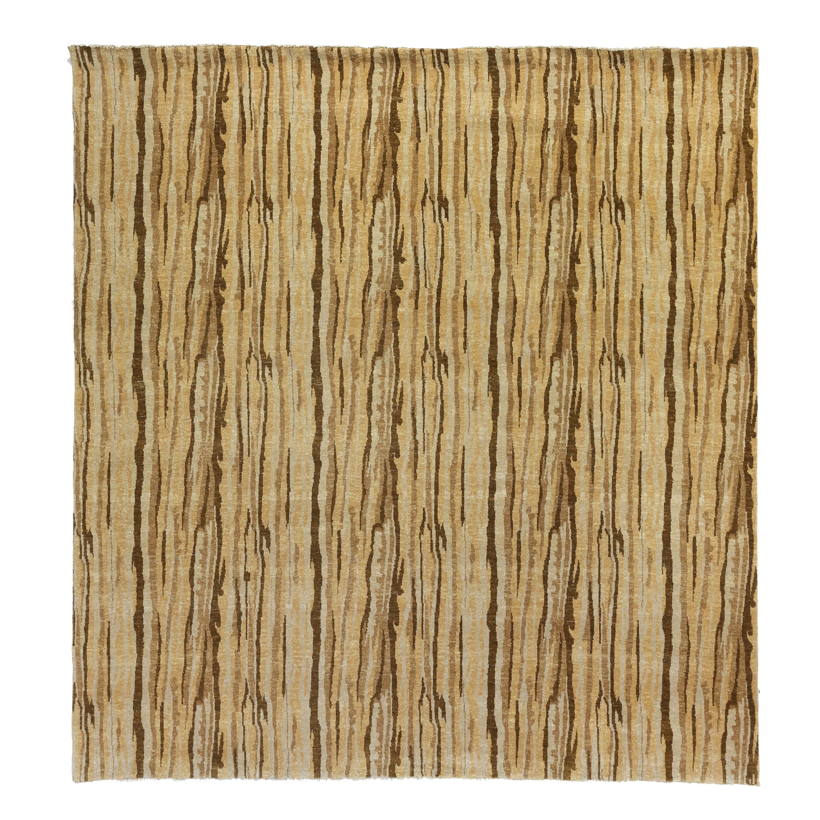 Soho Hand Knotted New Zealand Wool Gold Multi Area Rug 9 X 10