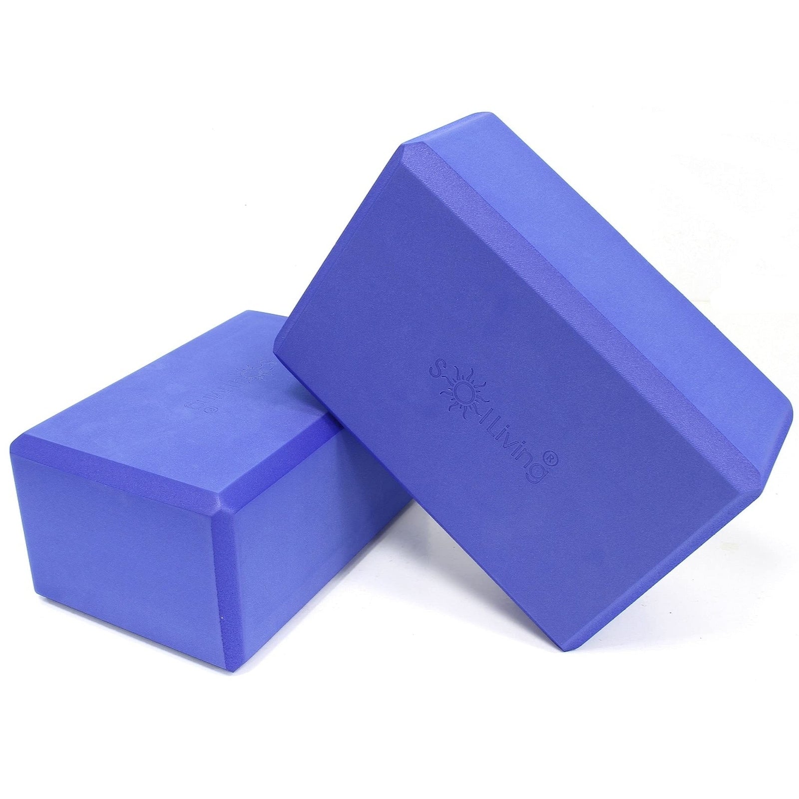 Sol Living Exercise Non Slip Foam Yoga Block 4 X 6 X 9 2 Pack