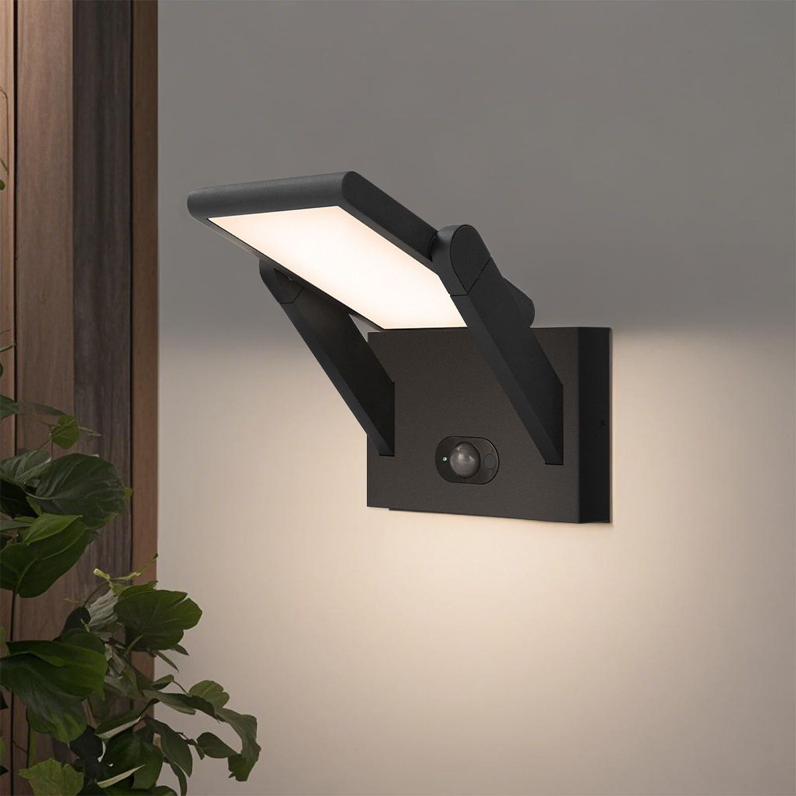 Solar Wall Lights Outdoor Motion Sensor Wall Sconce Dimmable Porch Lights