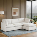 Solara 103.5 4 Piece Modular Sectional Sofa With Ottoman