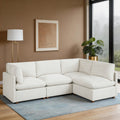 Solara 103.5 4 Piece Modular Sectional Sofa With Reversible Cushions