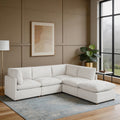 Solara 103.5 5 Piece Modular Sectional Sofa With Ottoman