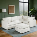 Solara 103.5 5 Piece Modular Sectional Sofa With Ottoman