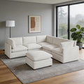 Solara 103.5 6 Piece Modular Sectional Sofa With Ottoman