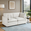 Solara 71 Chenille 2 Seater Loveseat With Reversible Cushions