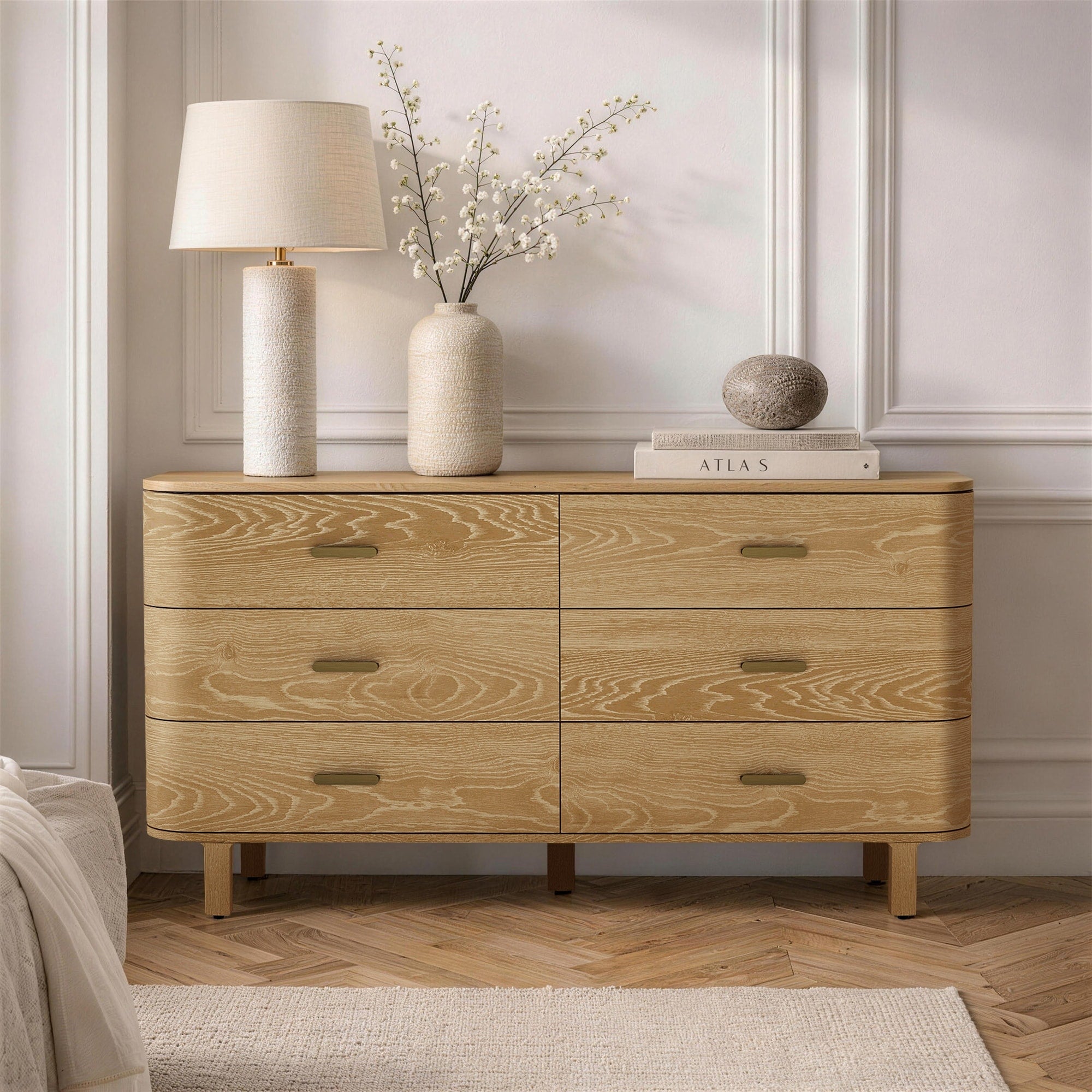Solara Transitional 2 Piece Dresser And Nightstand