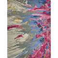 Solara Hand Tufted New Zealand Wool Pink Blue Multi Area Rug 8 X 10