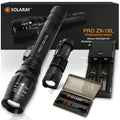 Solaray Zx 1Xl 18650 Led Tactical Flashlight Kit