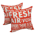 Solarium Fun In The Sun 17 Inch Indoor Outdoor Throw Pillows Set Of 2