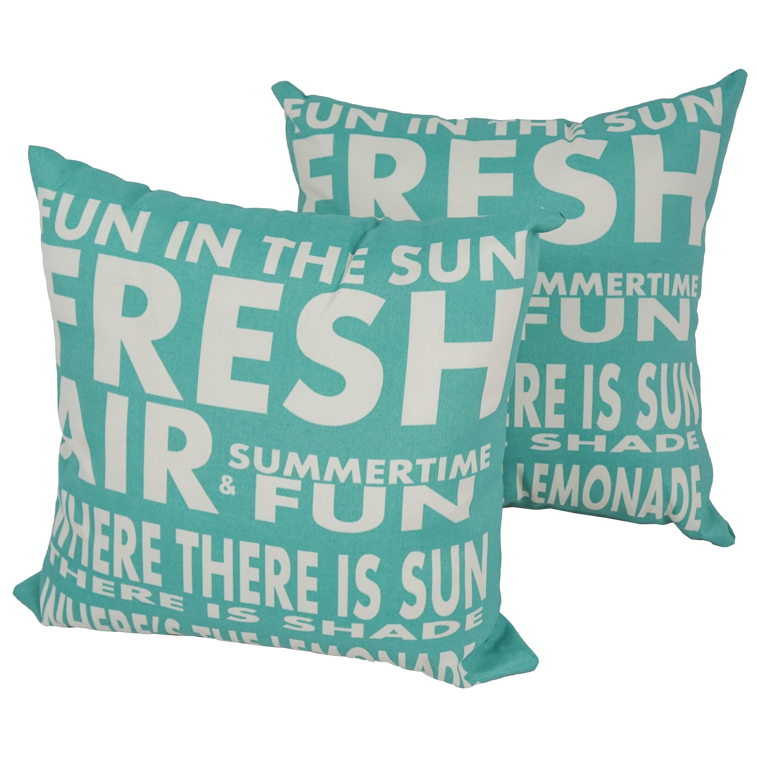 Solarium Fun In The Sun 17 Inch Indoor Outdoor Throw Pillows Set Of 2