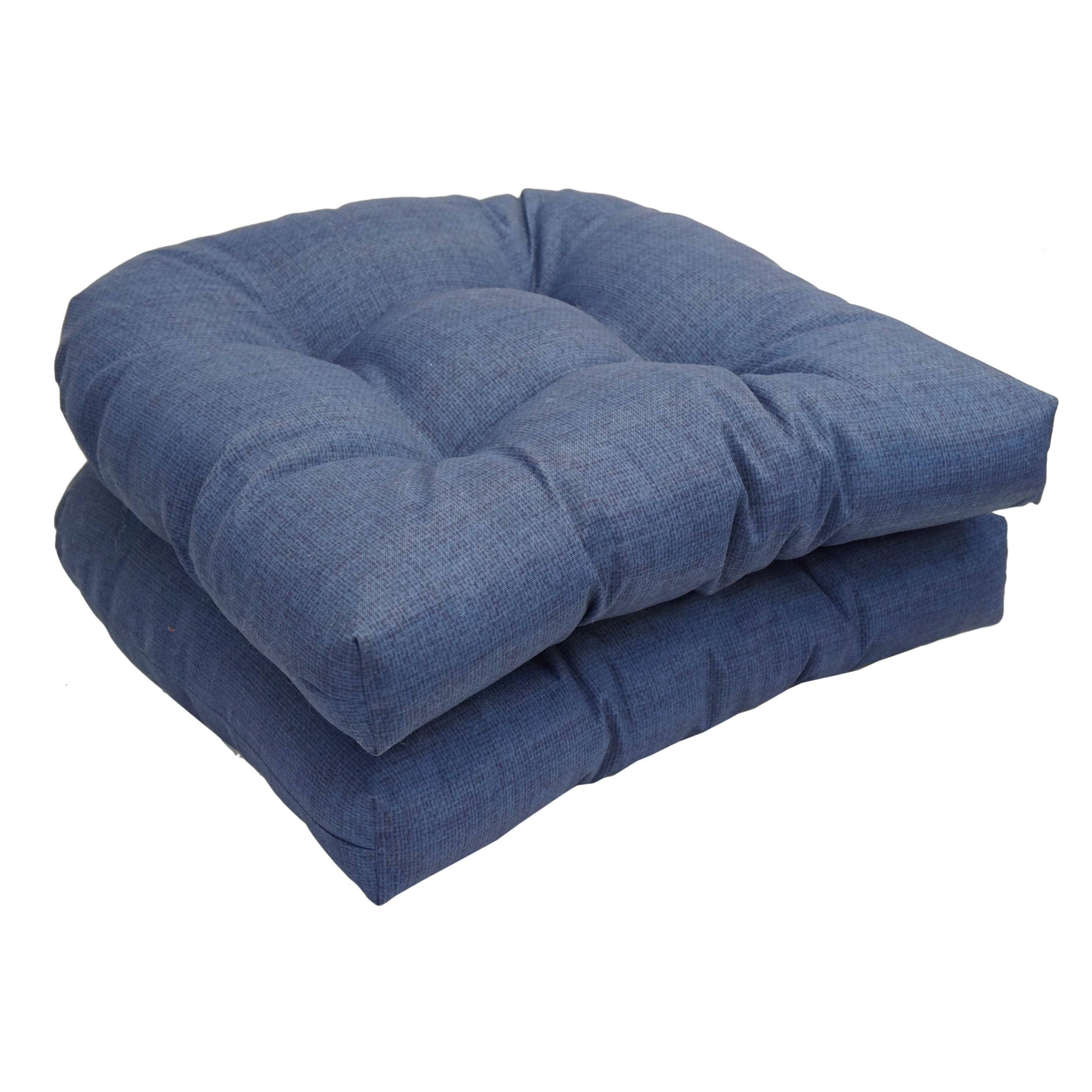 Solarium Shades Of Blue 19 Inch U Shape Cushion Set Of 4