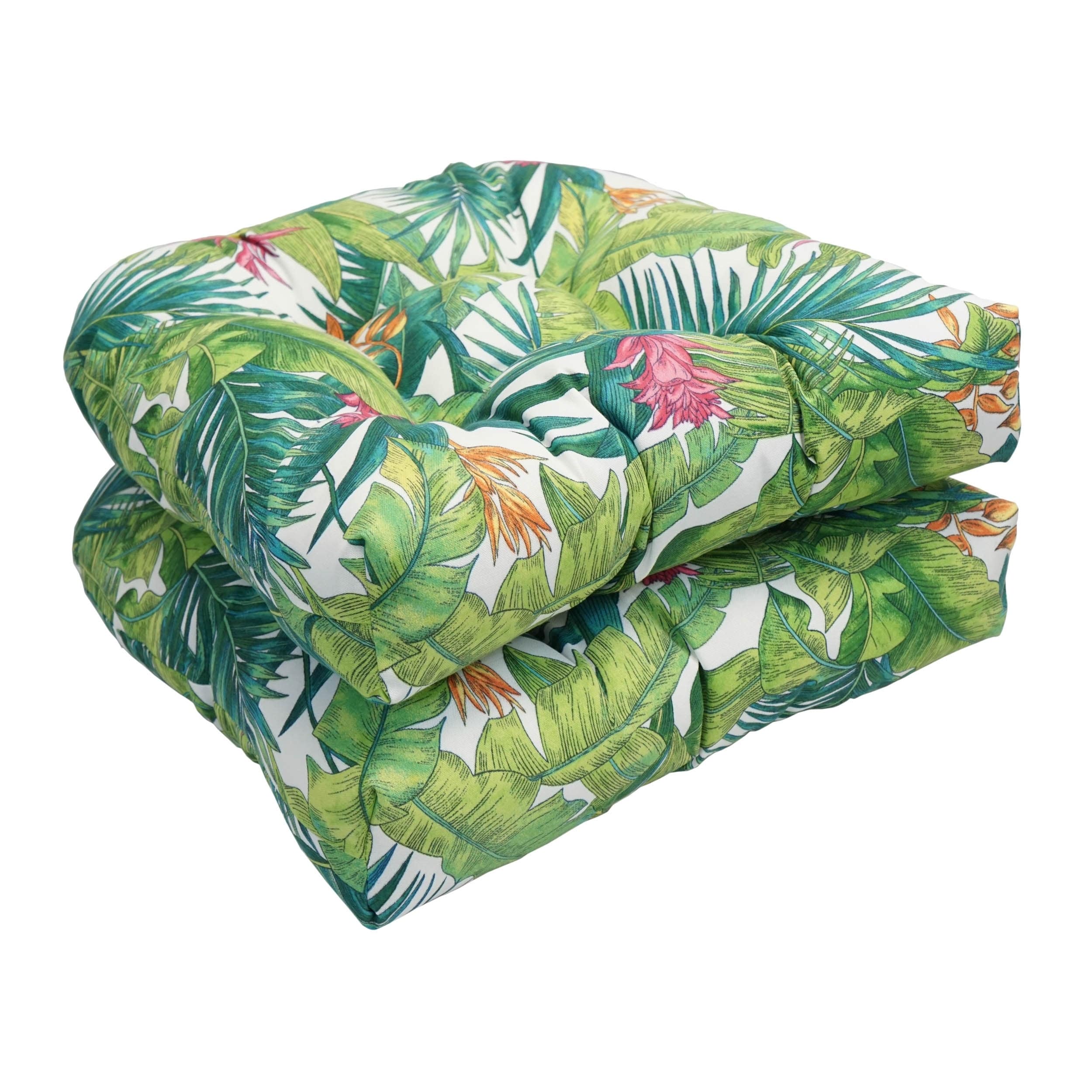 Solarium Shades Of Breeze 19 Inch U Shape Chair Cushion Set Of 2
