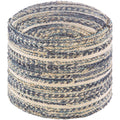 Solene Bohemian Braided 18 Inch Cylinder Pouf