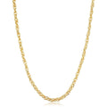 Solid 14K Yellow Gold Filled 3.6 Mm Double Cable Link Chain Necklace 16 18 20 24 Or 30 Inches