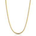 14K Yellow Gold Filled 3.9Mm Curb Chain Necklace For Men And Women
