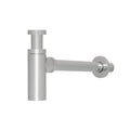 Solid Brass Round Bottle Modern P Trap In Chrome Finish Basin Sink Waste Trap Adjustable Drain Tube Kit Extra Long Bottle