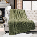 Boon Solid Color Supermink Faux Fur Throw With Sherpa Backing