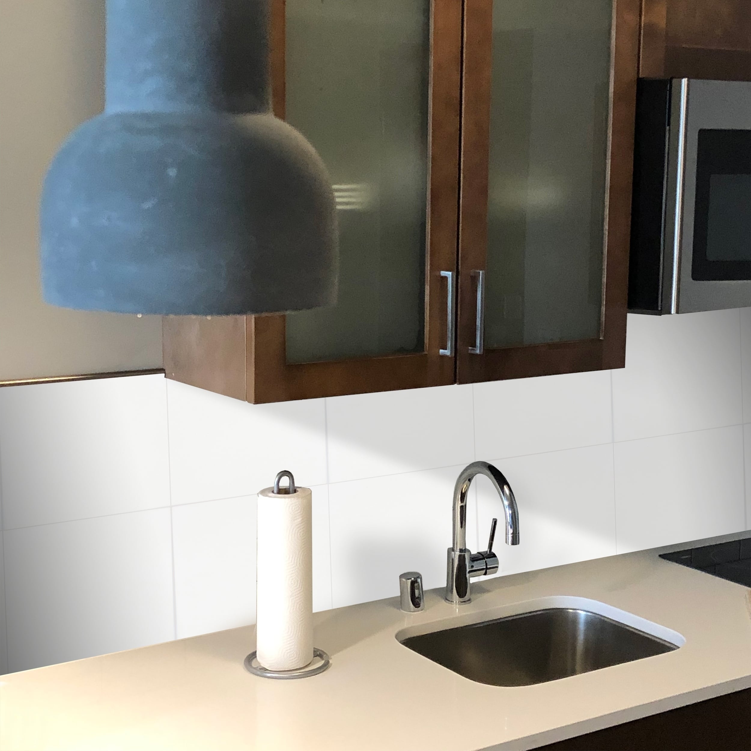 Solid Color In Off White Handmade 8X8In Moroccan Cement Tile