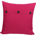 Solid Color With Buttons 2020 Pillow Feather Fuchsia