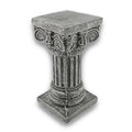 Solid Concrete Roman Pillar Mini Statue Pedestal Gray