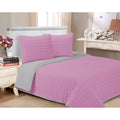 Superior Reversible Brandon Stripe Cotton Quilt Set