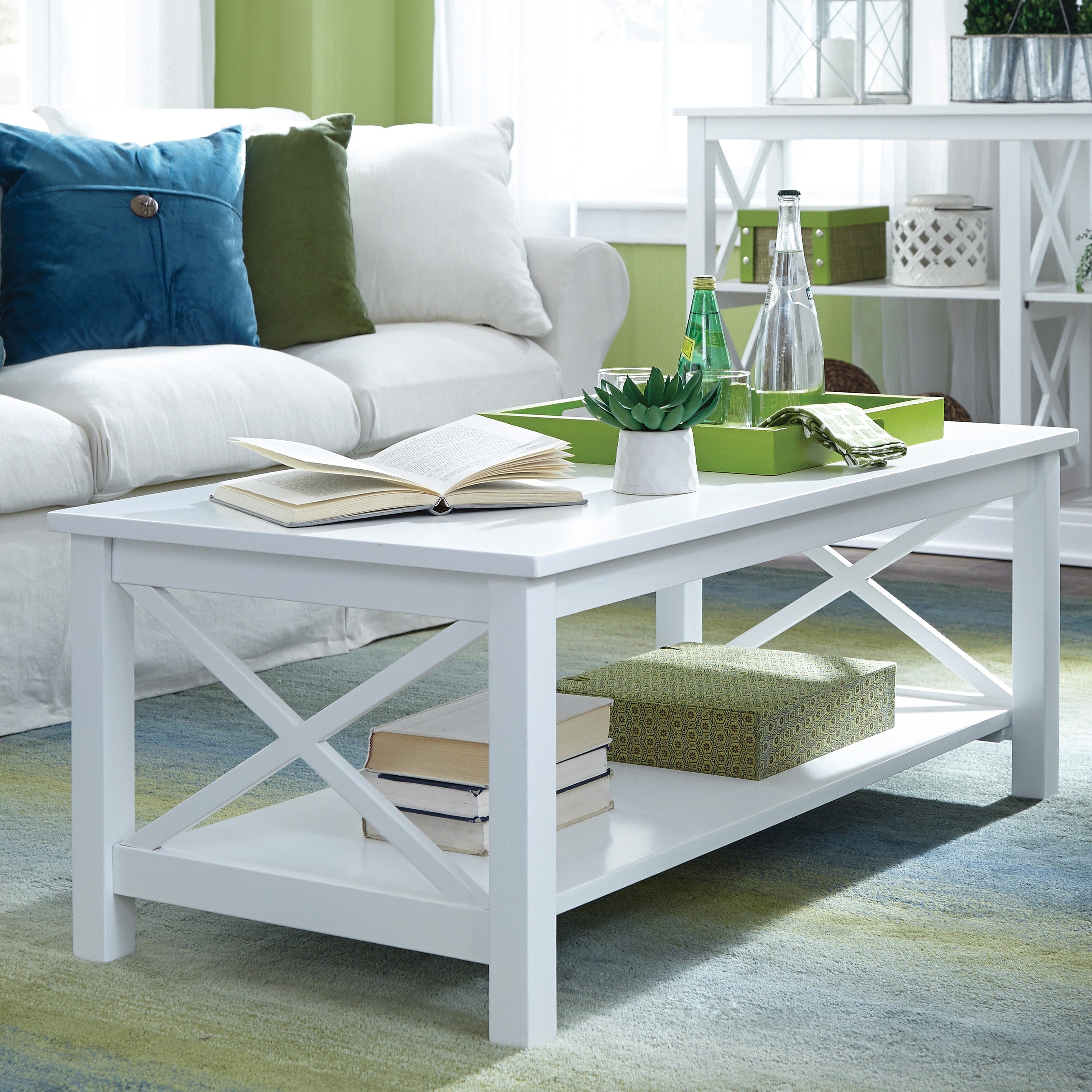 Unfinished Solid Parawood Hampton Coffee Table