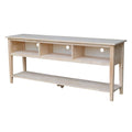 Solid Parawood Entertainment Stand