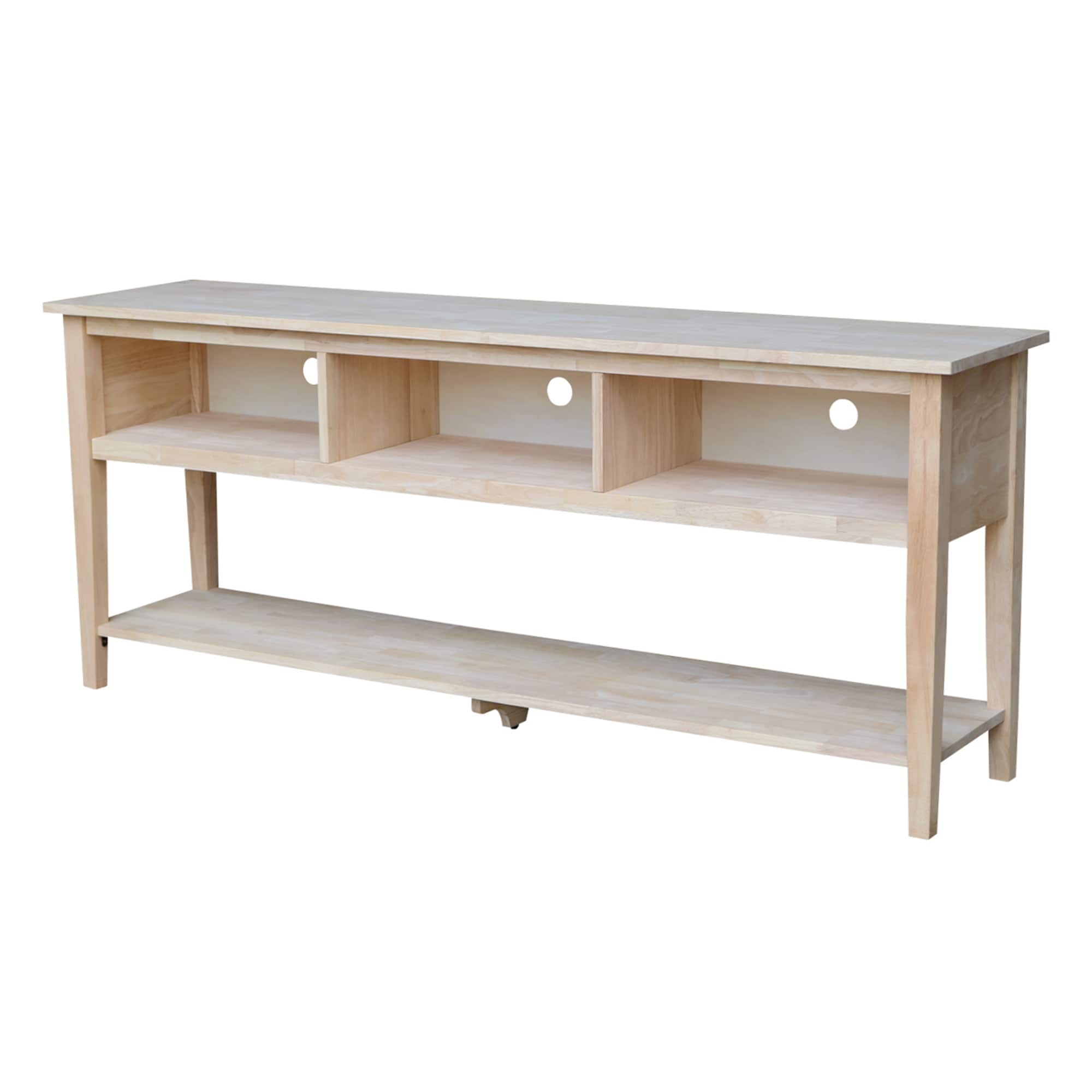 Solid Parawood Entertainment Stand