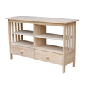 Solid Parawood Mission Entertainment Stand N A