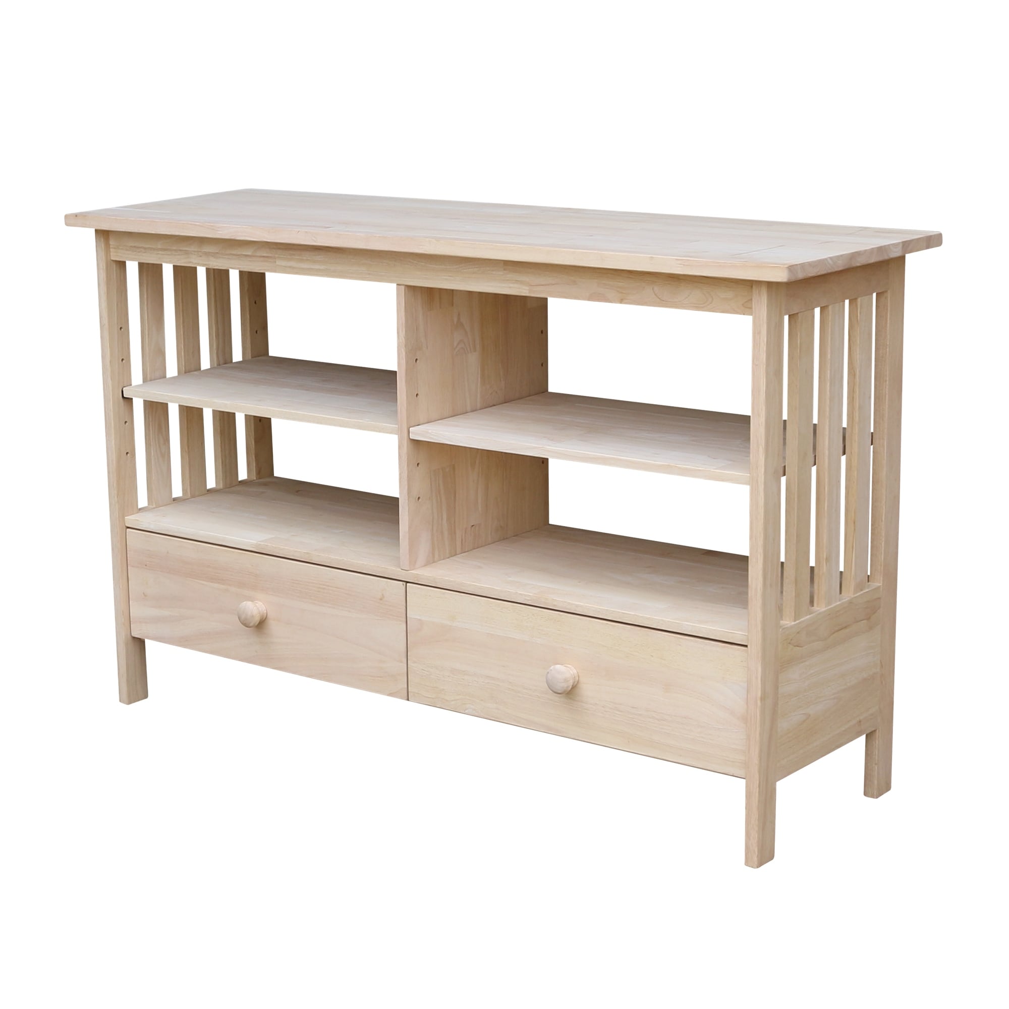 Solid Parawood Mission Entertainment Stand N A