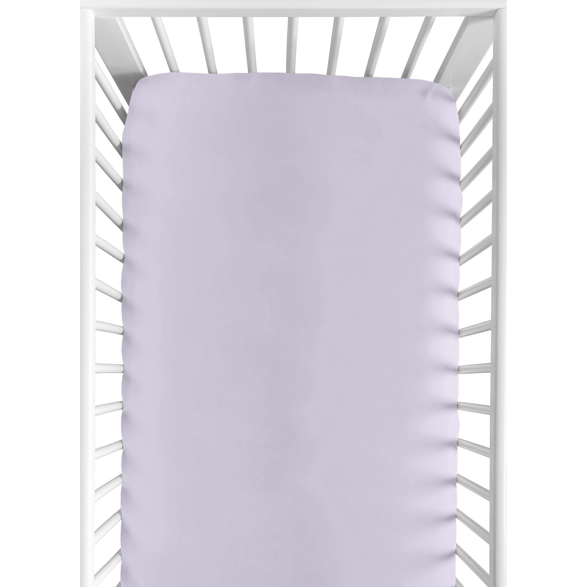 Solid Purple Girl Fitted Crib Sheet Lavender Luxurious Elegant Princess Vintage Boho Shabby Chic Luxury Glam Rose Collection