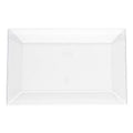 Solid Rectangular Disposable Plastic Plate Packs Party Supplies