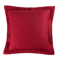 Solid Red Cotton Euro Sham