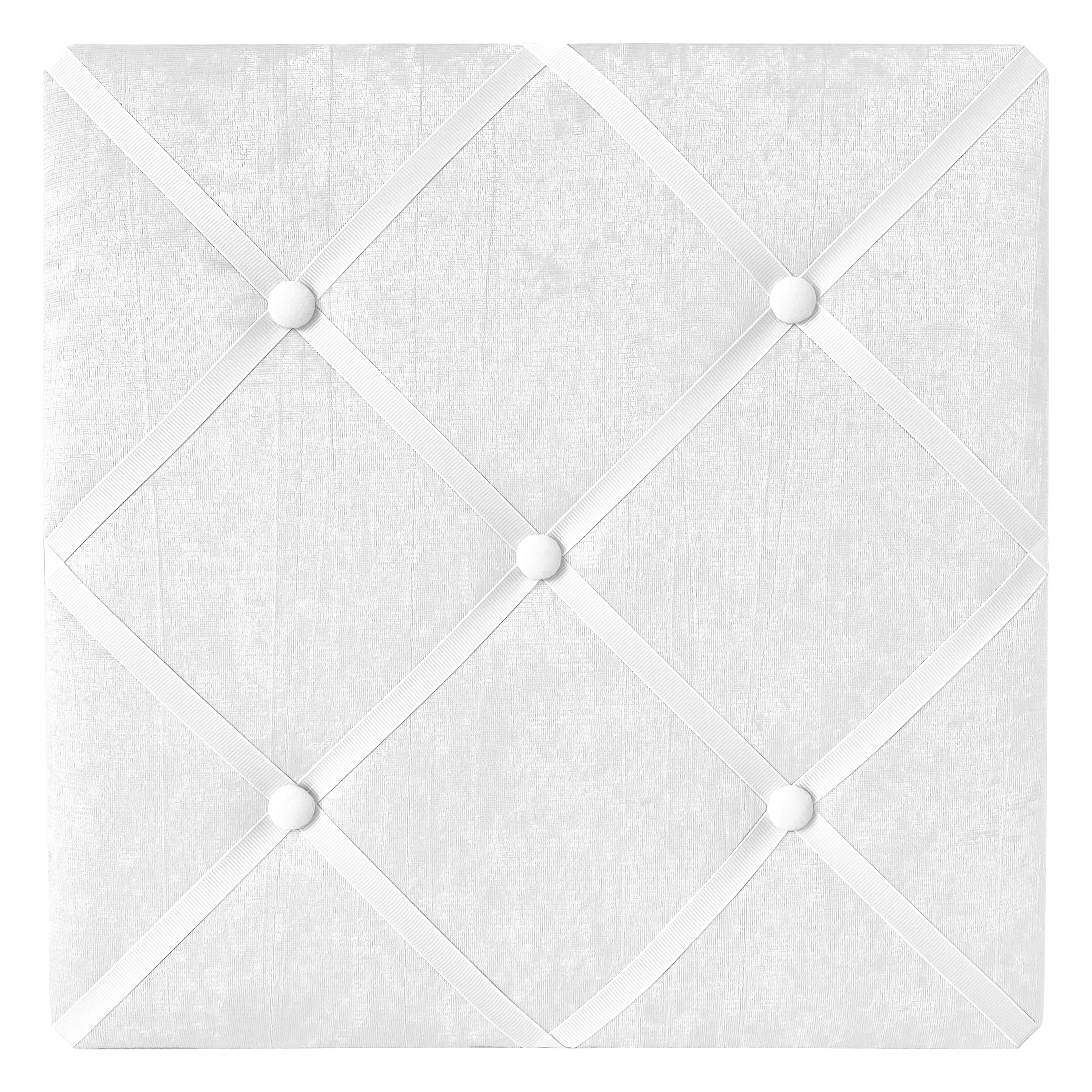 Solid White 13In Fabric Memory Photo Bulletin Board Velvet Luxurious Elegant Princess Boho Shabby Chic For Lace Collection.