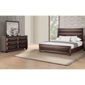 Solid Wood 3Pc Bedroom Set Bed Dresser Mirror Espresso Finish