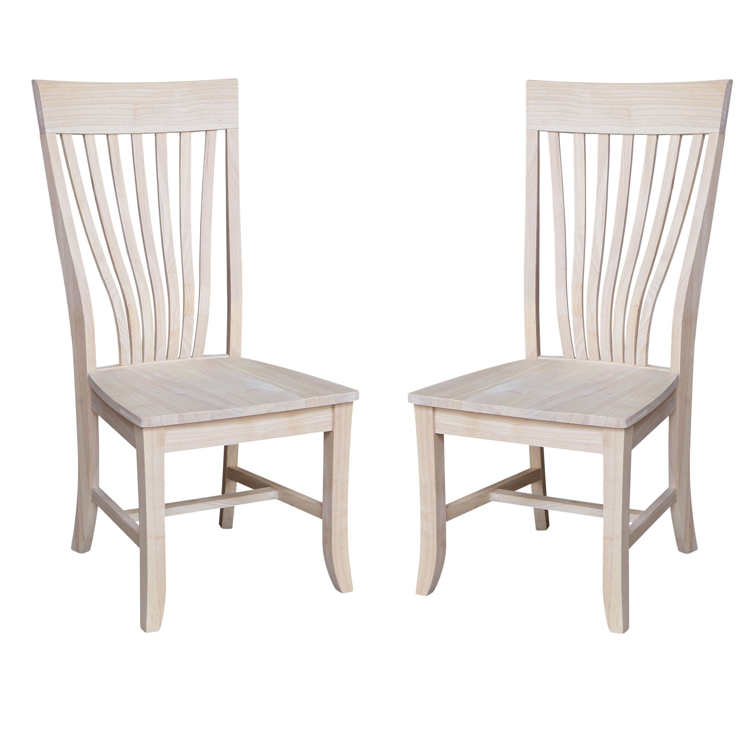 Amanda Chairs Unfinshed Set Of Two