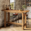 Solid Wood Bar Table 63 Long Bar Height Pub Table Narrow Home Bar Unit For Kitchen Bar Caf 63 L X 19.7 W X 39.37 H