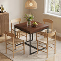 Solid Wood Dining Table For 4 31.5 Square Kitchen Table For Dining Room Living Room