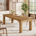 Solid Wood Dining Table 78.7 Long Rectangular Kitchen Table For 6 8 People 27.56 D X 78.74 W X 29.53 H