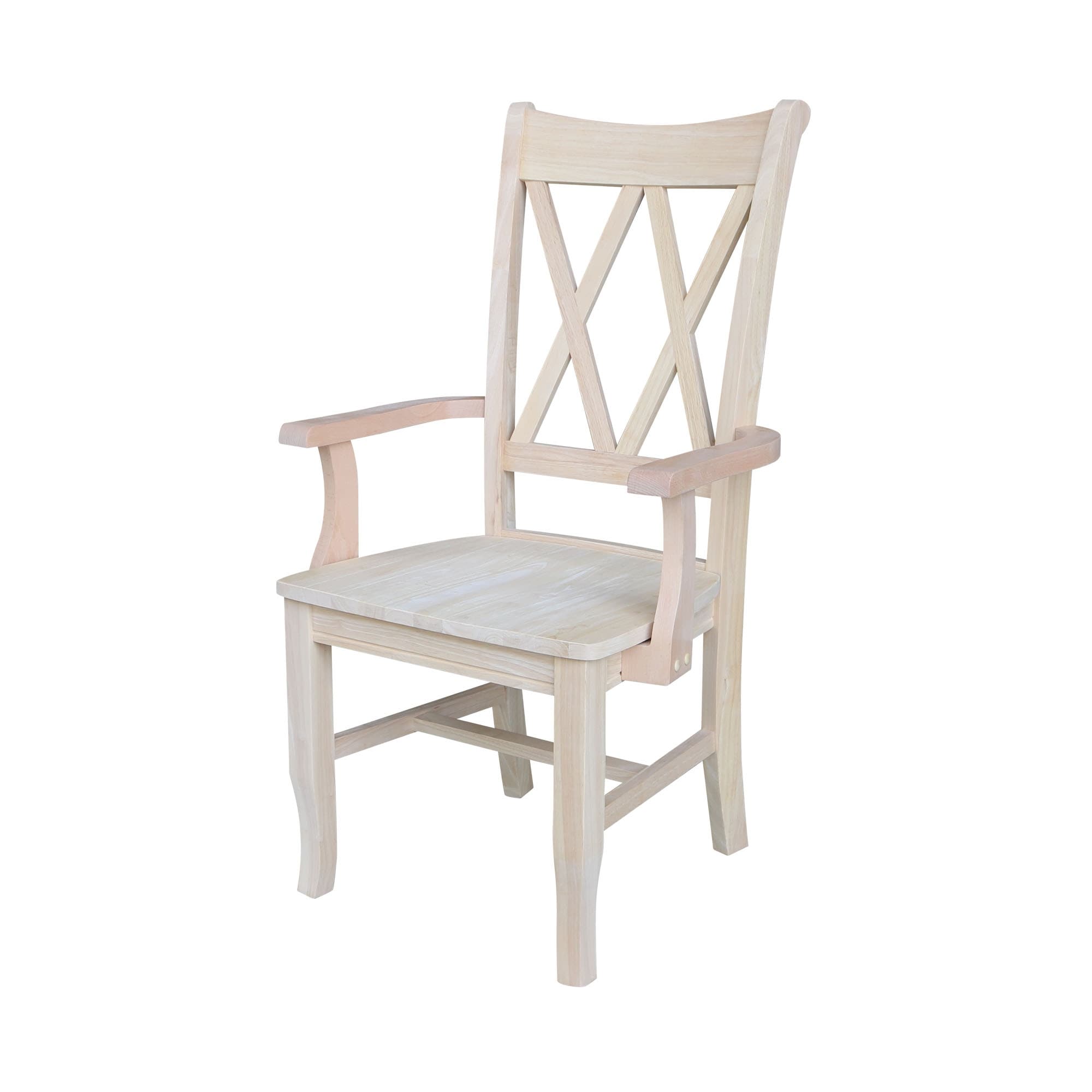 Double X Back Chair With Arms
