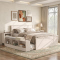 Solid Wood Platform Bed With Pull Out Storage Trundle By Harper Bright Designs