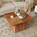 Solid Wood Square Coffee Table Living Room Center Cocktail Accent Table