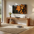Solid Wood Tv Stand For 65 Inch Tv Farmhouse Entertainment Center Low Media Console For Living Room Bedroom