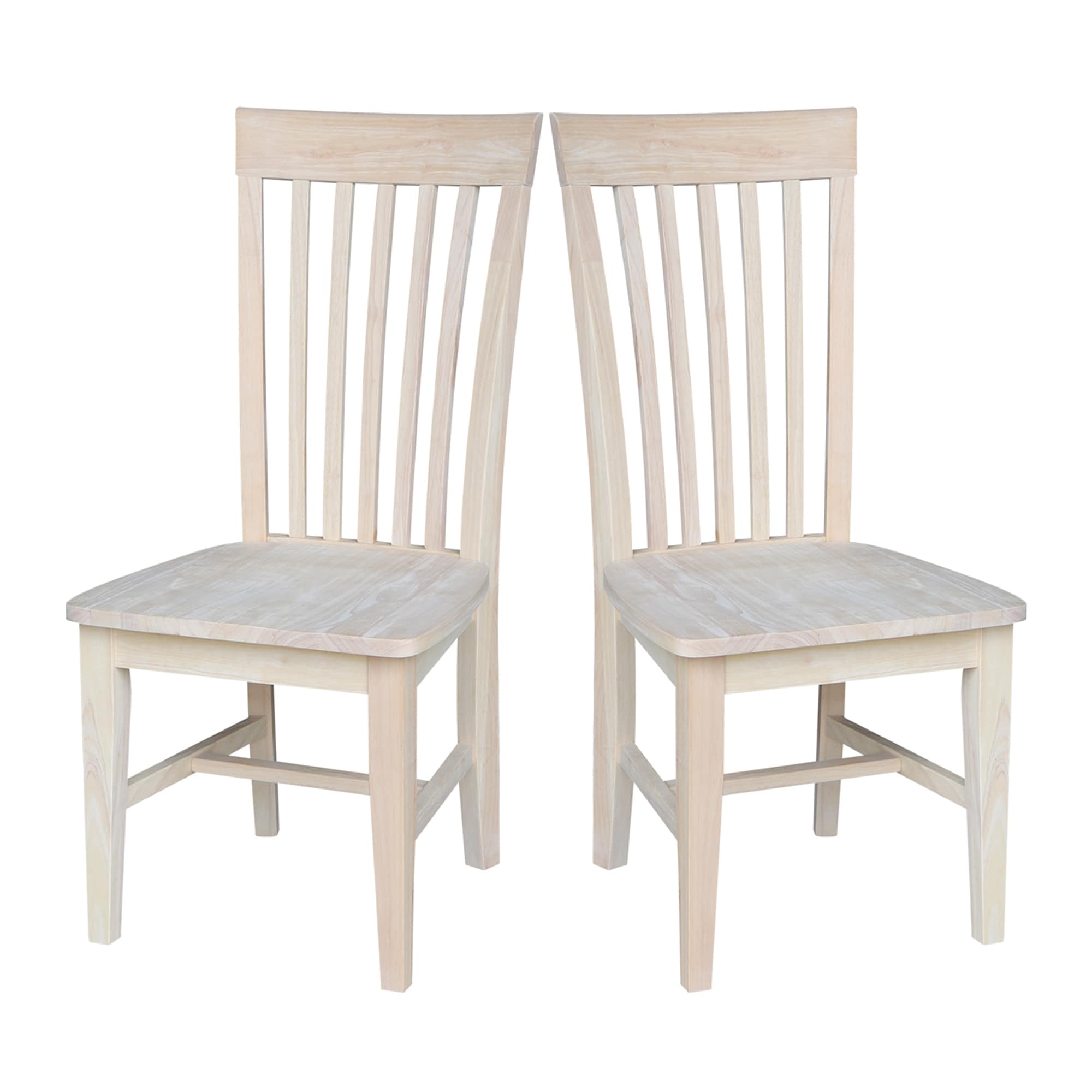 The Gray Barn Moonshine Unfinished Mission Dining Chair Set Of 2