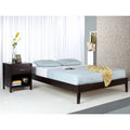 Solid Wood Tapered Leg King Size Platform Bed