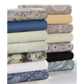 Solid Or Printed 300 Thread Count Cotton Sateen Deep Pocket Sheet Set